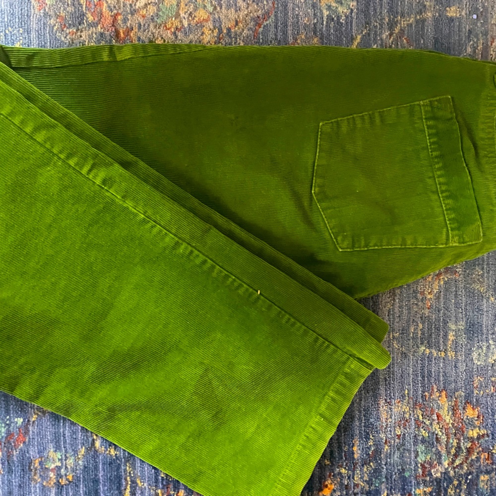 J. Crew Green Cordorouy size 27S
